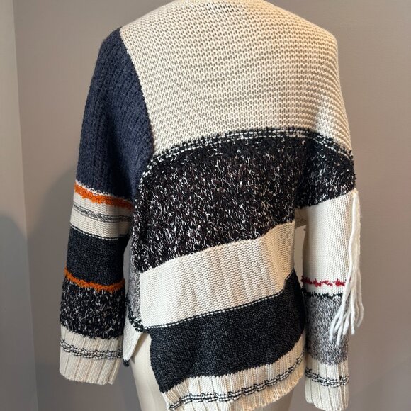 Max mara weekend asymmetrical patchwork sweater L - Picture 2 of 7